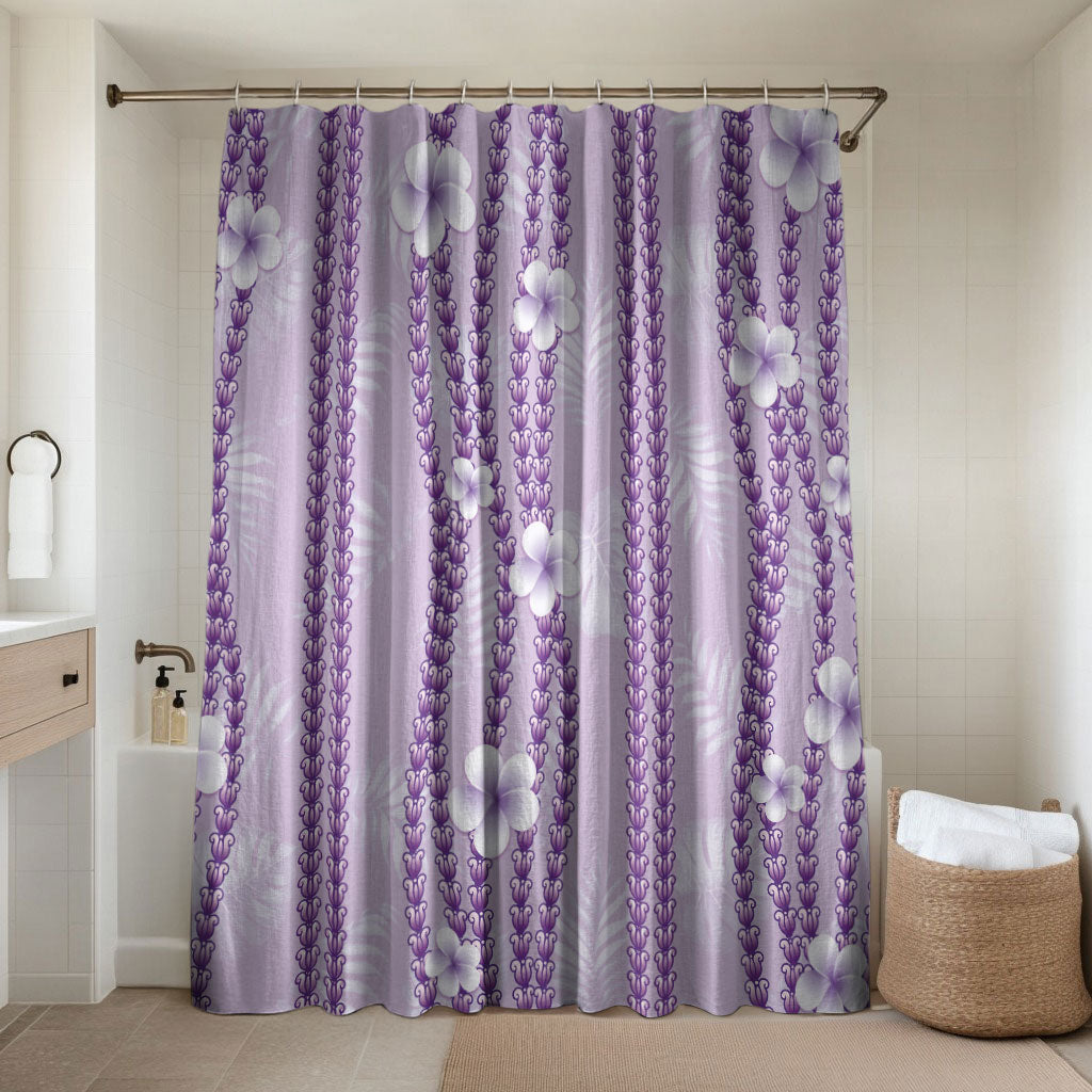 Hawaii Queen Liliuokalani Bathroom Set Lavender Lei Pua Kalaunu LT05 Shower Curtain Only Lavender - Polynesian Pride