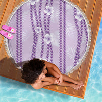 Hawaii Queen Liliuokalani Beach Blanket Lavender Lei Pua Kalaunu LT05 - Polynesian Pride