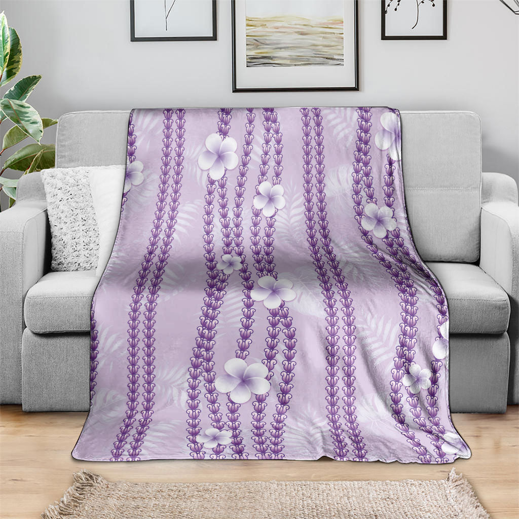 Hawaii Queen Liliuokalani Blanket Lavender Lei Pua Kalaunu LT05 - Polynesian Pride