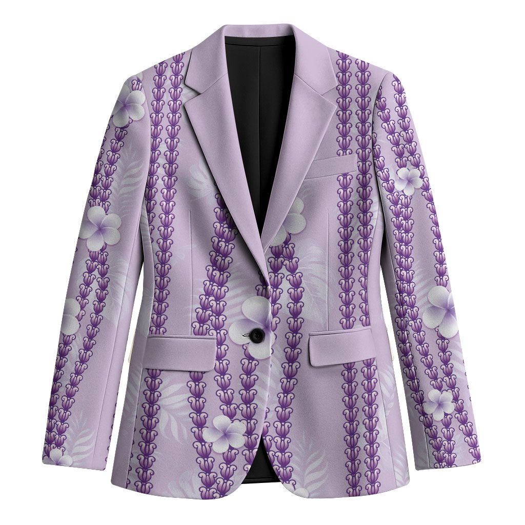Hawaii Queen Liliuokalani Blazer Lavender Lei Pua Kalaunu