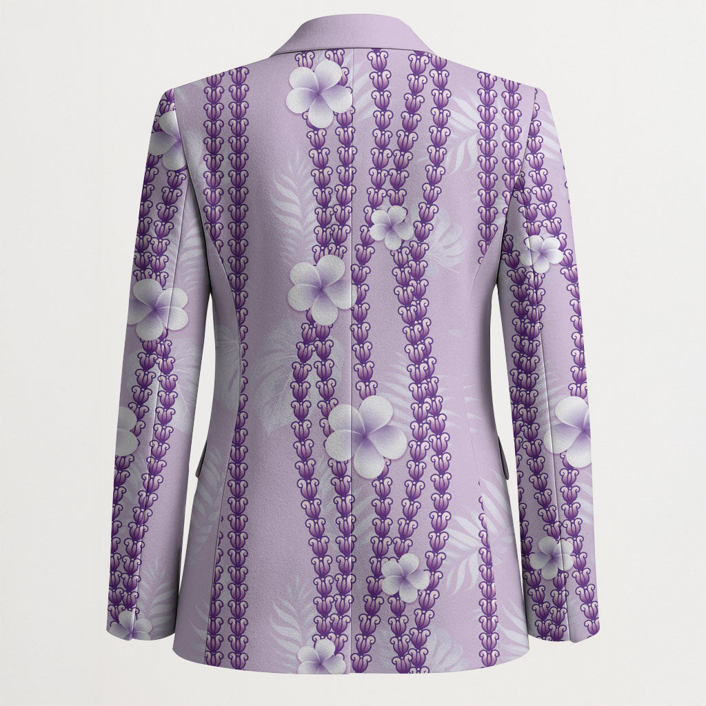 Hawaii Queen Liliuokalani Blazer Lavender Lei Pua Kalaunu LT05 - Polynesian Pride