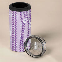 Hawaii Queen Liliuokalani 4 in 1 Can Cooler Tumbler Lavender Lei Pua Kalaunu LT05 - Polynesian Pride