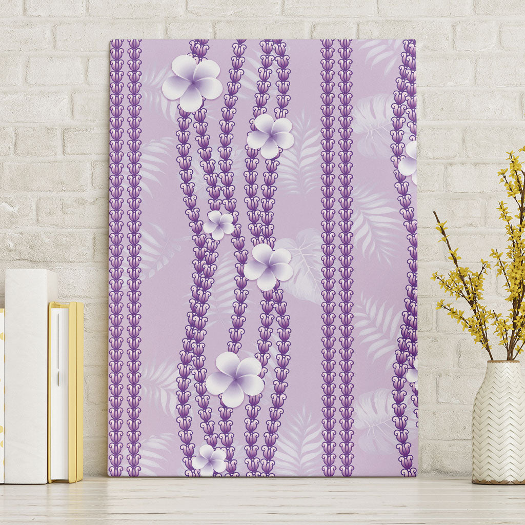 Hawaii Queen Liliuokalani Canvas Wall Art Lavender Lei Pua Kalaunu LT05 Without Frame Lavender - Polynesian Pride
