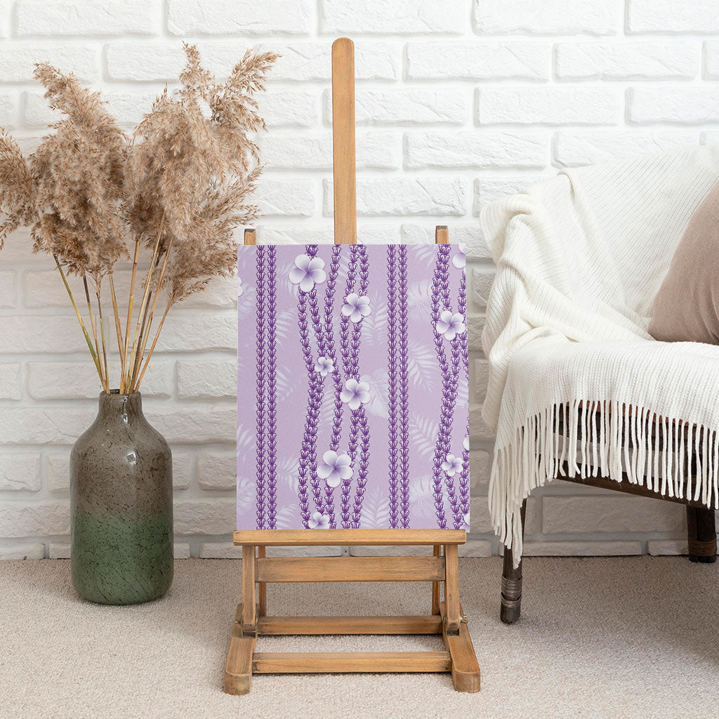 Hawaii Queen Liliuokalani Canvas Wall Art Lavender Lei Pua Kalaunu LT05 - Polynesian Pride