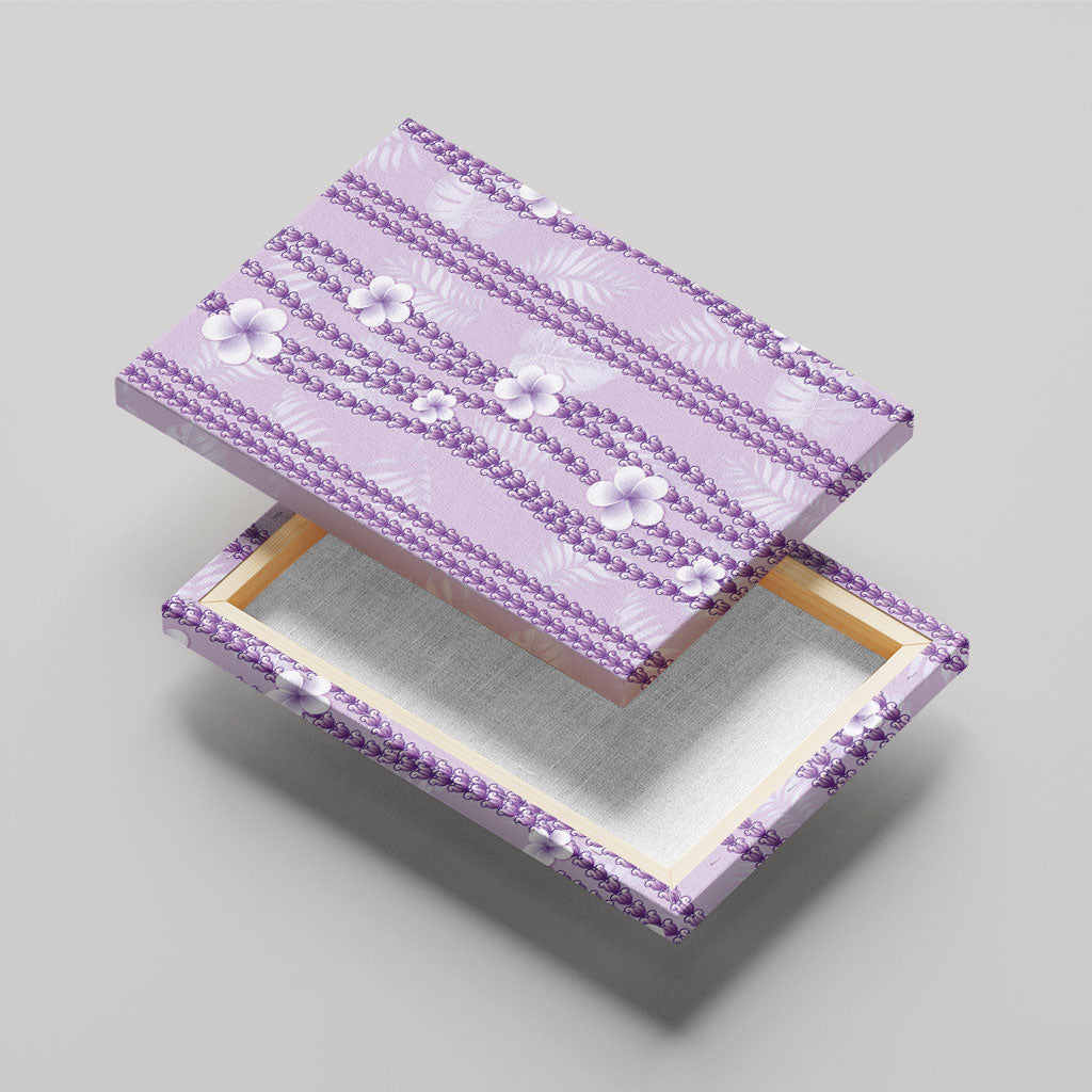 Hawaii Queen Liliuokalani Canvas Wall Art Lavender Lei Pua Kalaunu LT05 - Polynesian Pride