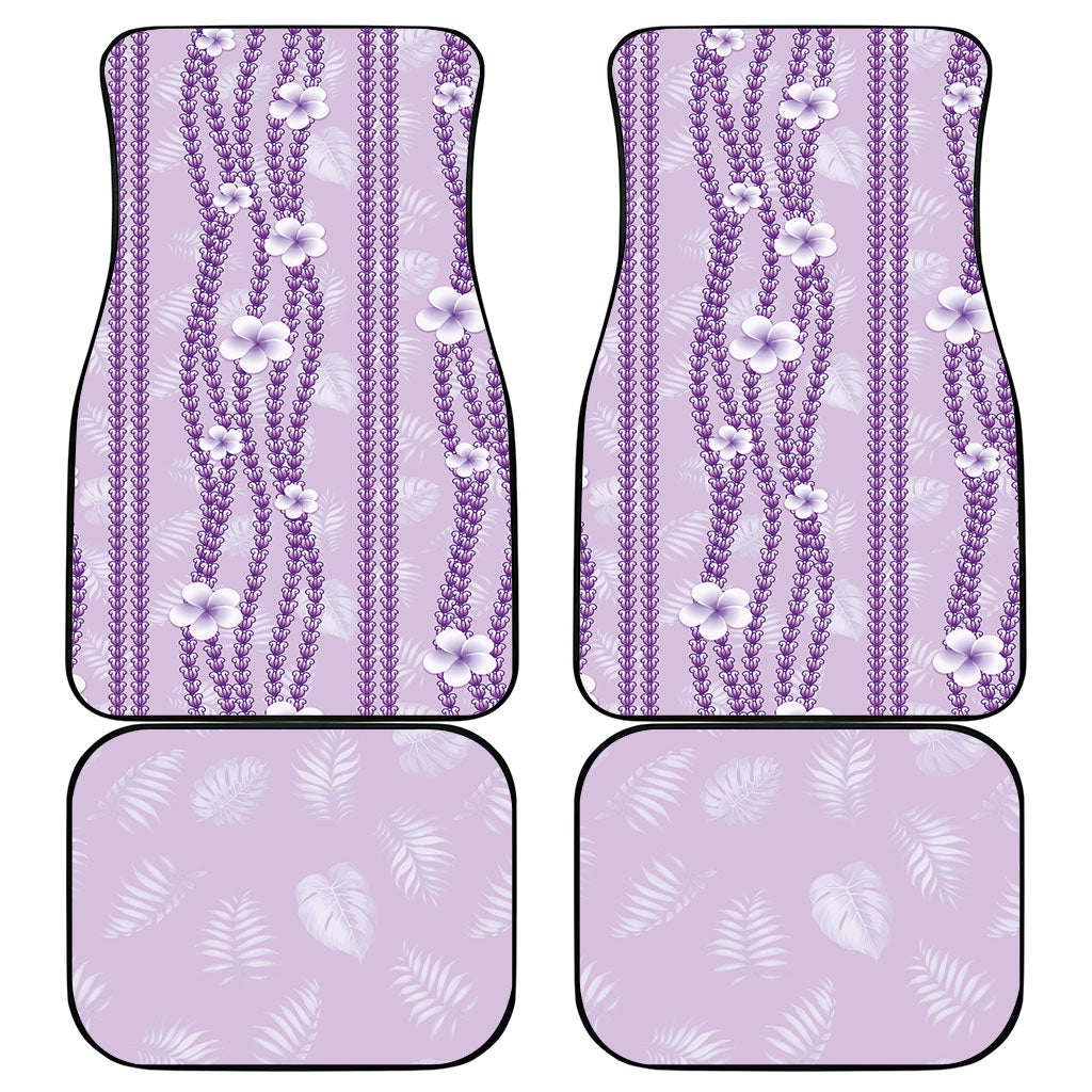 Hawaii Queen Liliuokalani Car Mats Lavender Lei Pua Kalaunu LT05 - Polynesian Pride