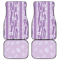 Hawaii Queen Liliuokalani Car Mats Lavender Lei Pua Kalaunu LT05 - Polynesian Pride