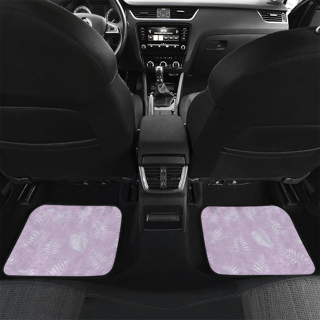 Hawaii Queen Liliuokalani Car Mats Lavender Lei Pua Kalaunu LT05 Set 2pcs - Back Lavender - Polynesian Pride