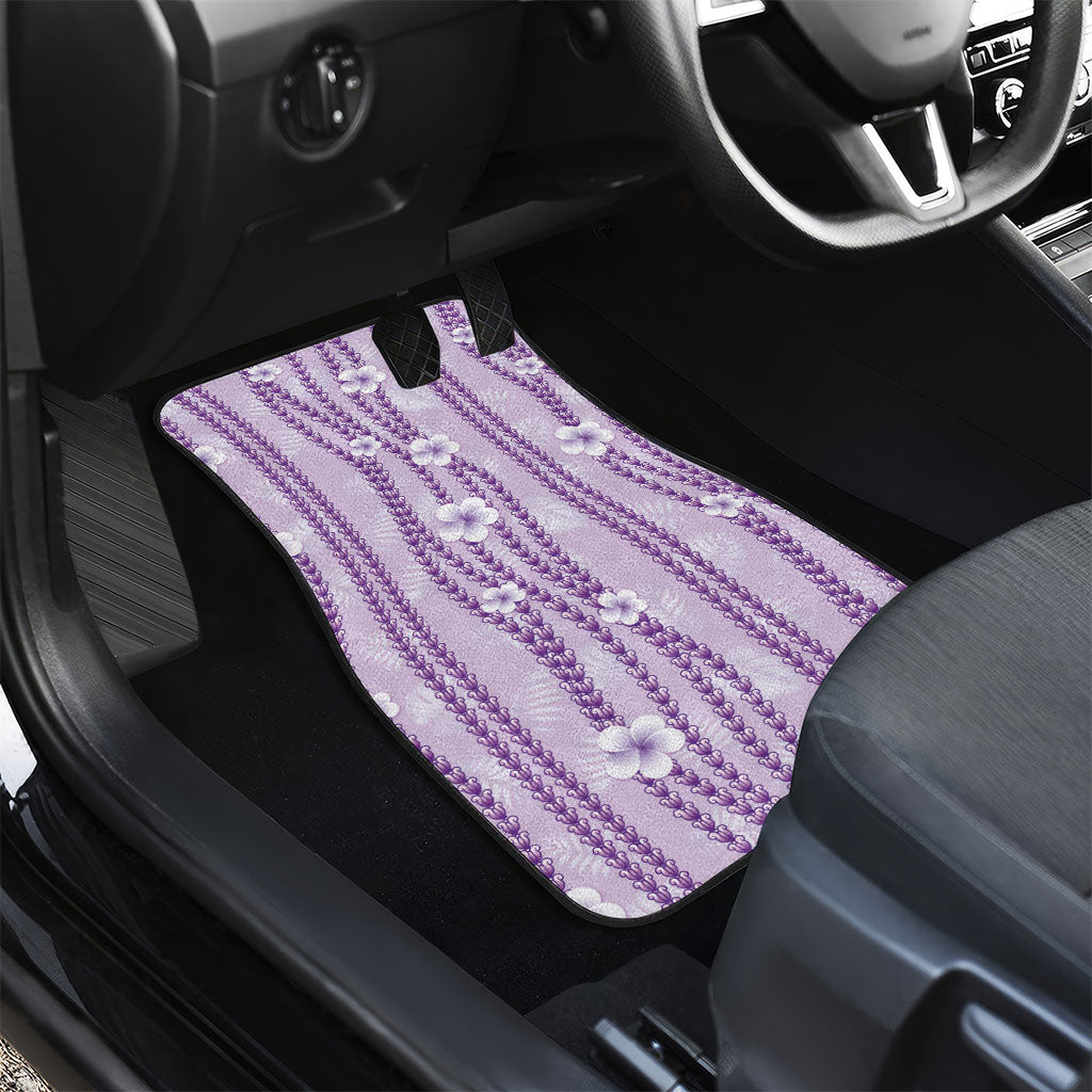 Hawaii Queen Liliuokalani Car Mats Lavender Lei Pua Kalaunu LT05 - Polynesian Pride