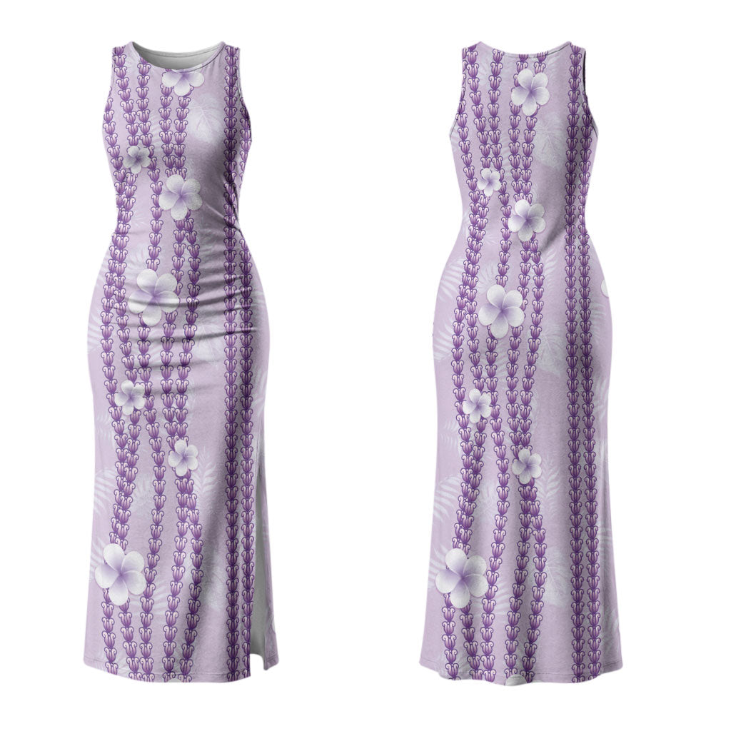 Hawaii Queen Liliuokalani Couples Matching Tank Maxi Dress and Hawaiian Shirt Lavender Lei Pua Kalaunu LT05 - Polynesian Pride