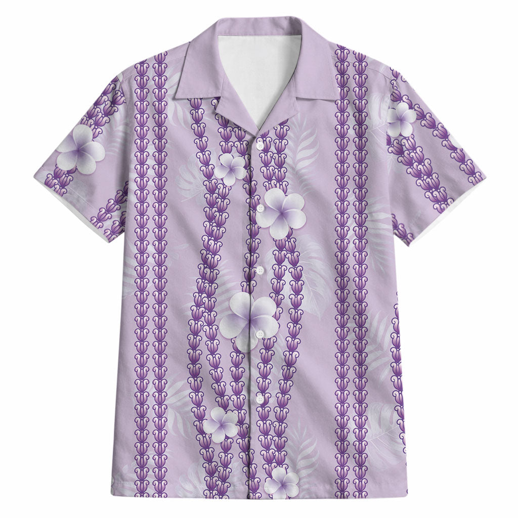 Hawaii Queen Liliuokalani Hawaiian Shirt Lavender Lei Pua Kalaunu