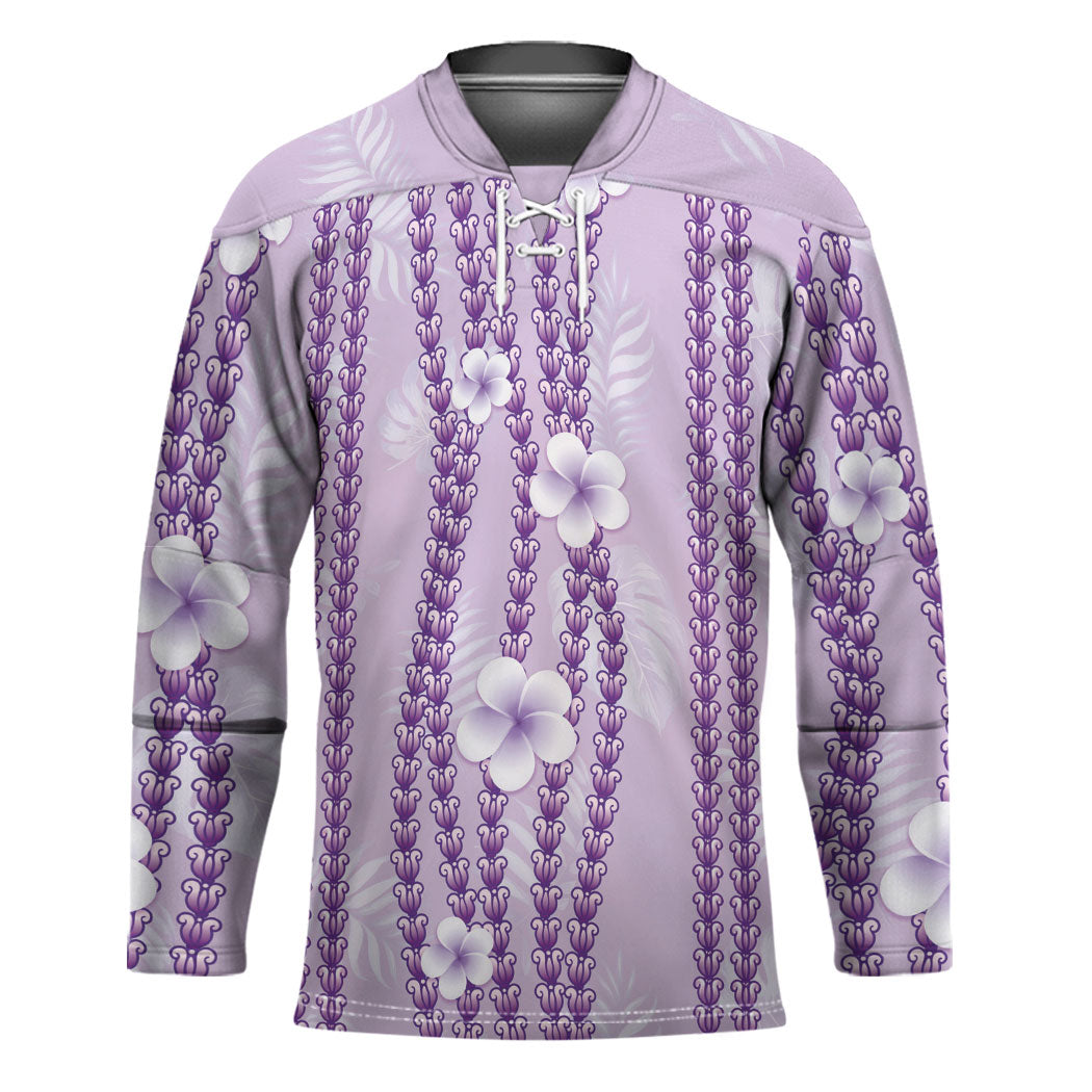 Hawaii Queen Liliuokalani Hockey Jersey Lavender Lei Pua Kalaunu LT05 Unisex Lavender - Polynesian Pride
