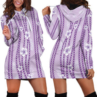 Hawaii Queen Liliuokalani Hoodie Dress Lavender Lei Pua Kalaunu LT05 - Polynesian Pride