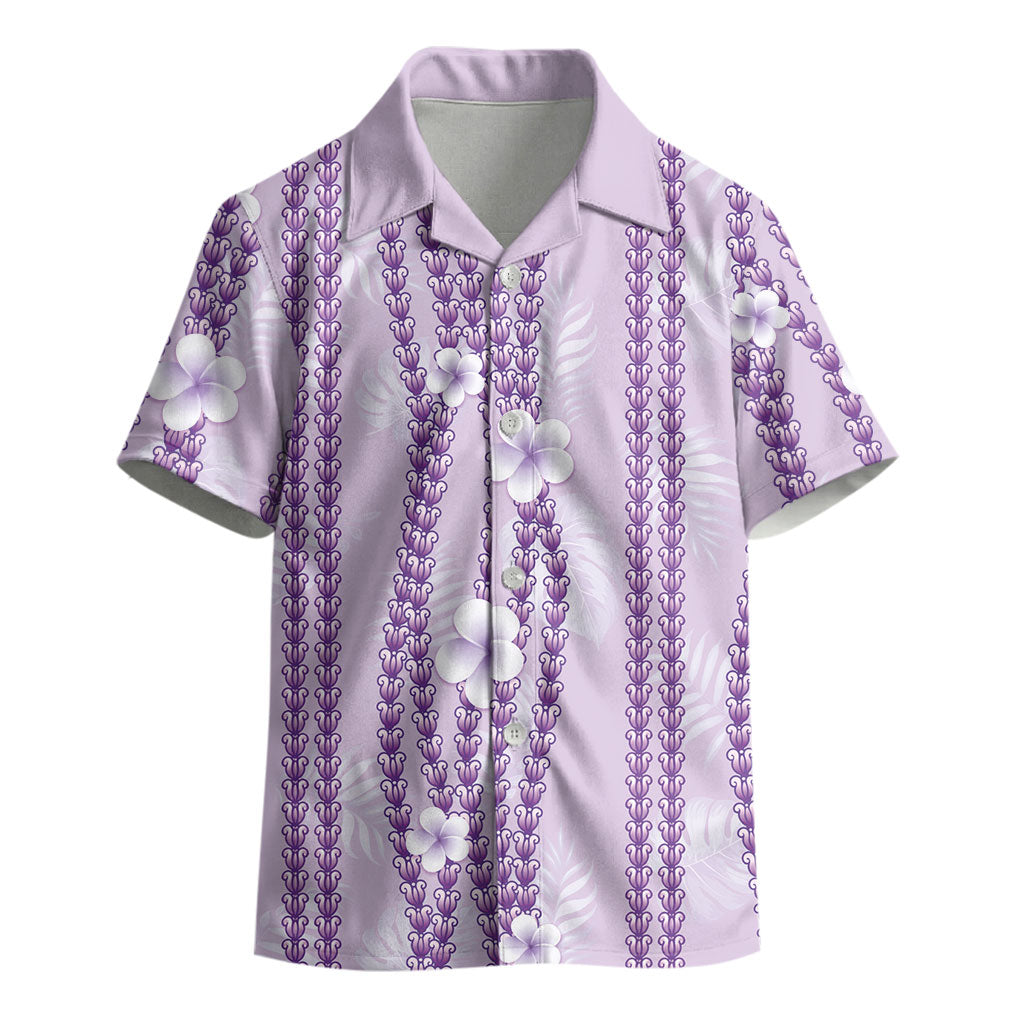 Hawaii Queen Liliuokalani Kid Hawaiian Shirt Lavender Lei Pua Kalaunu LT05 - Polynesian Pride