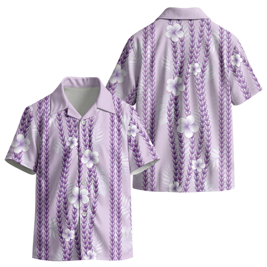 Hawaii Queen Liliuokalani Kid Hawaiian Shirt Lavender Lei Pua Kalaunu LT05 - Polynesian Pride