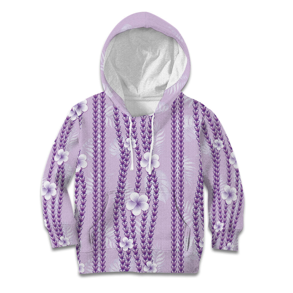 Hawaii Queen Liliuokalani Kid Hoodie Lavender Lei Pua Kalaunu