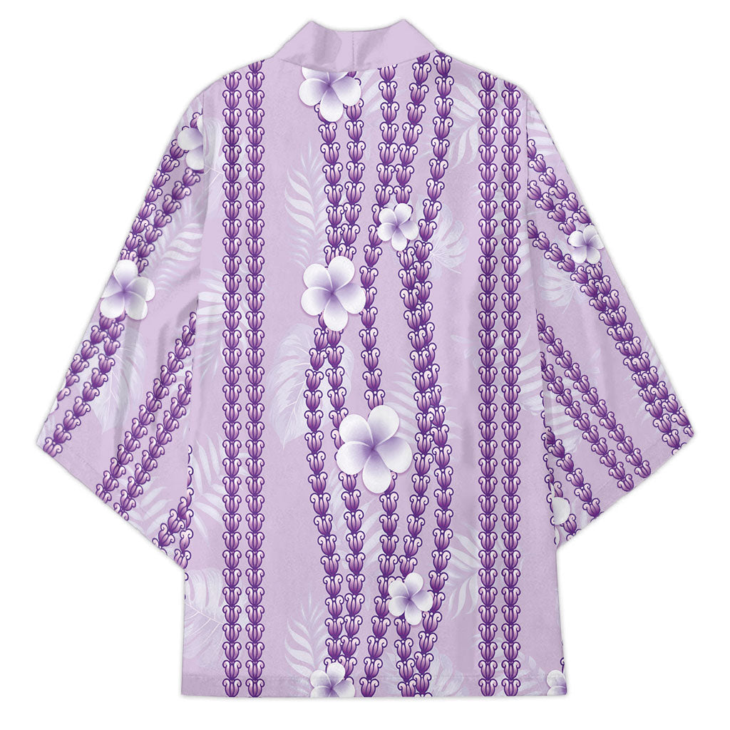 Hawaii Queen Liliuokalani Kimono Lavender Lei Pua Kalaunu LT05 - Polynesian Pride