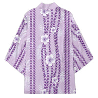 Hawaii Queen Liliuokalani Kimono Lavender Lei Pua Kalaunu LT05 - Polynesian Pride