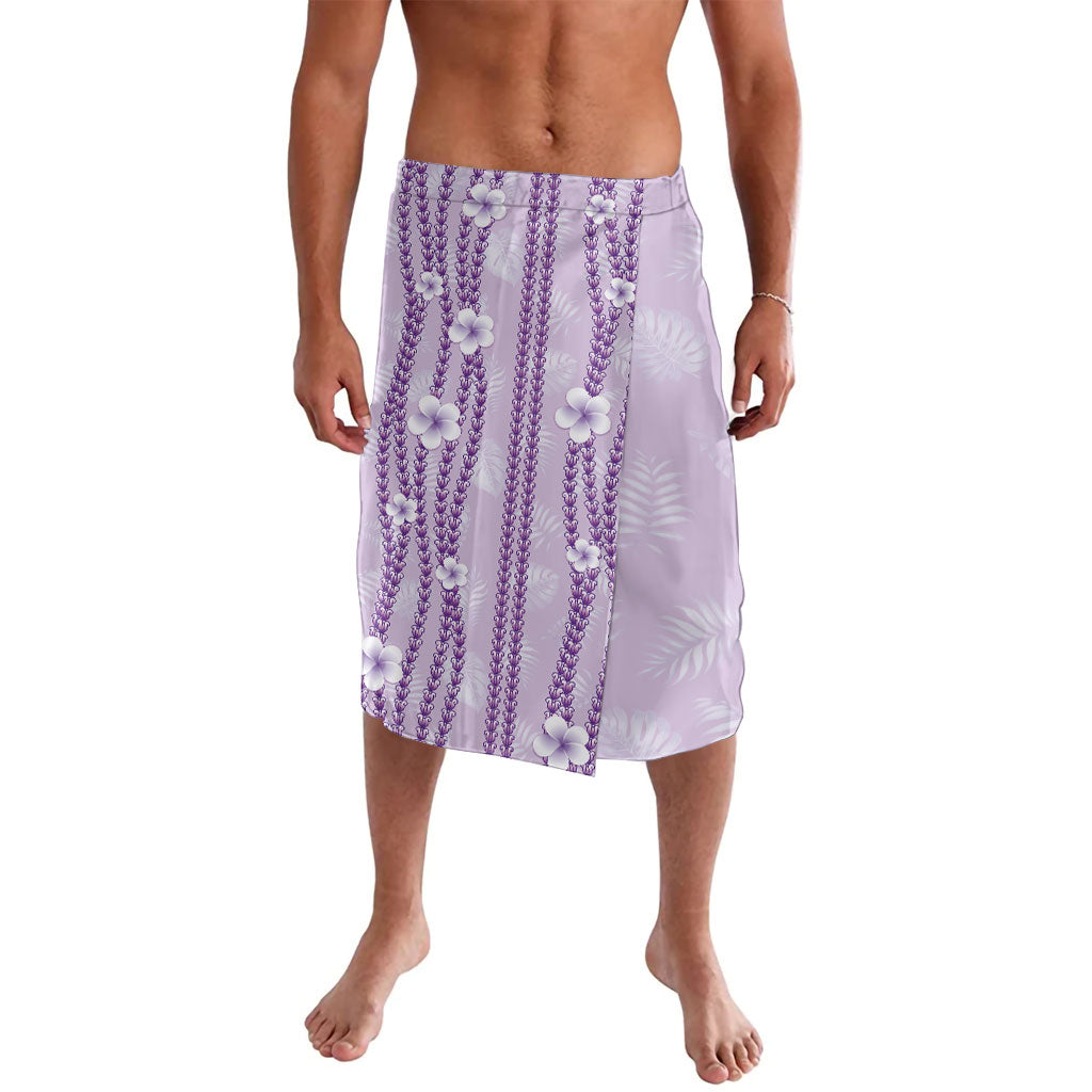 Hawaii Queen Liliuokalani Lavalava Lavender Lei Pua Kalaunu LT05 Lavender - Polynesian Pride