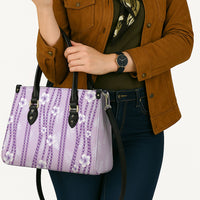 Hawaii Queen Liliuokalani Leather Bag Lavender Lei Pua Kalaunu LT05 - Polynesian Pride