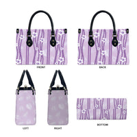 Hawaii Queen Liliuokalani Leather Bag Lavender Lei Pua Kalaunu LT05 - Polynesian Pride