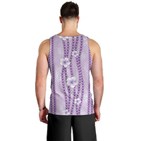 Hawaii Queen Liliuokalani Men Tank Top Lavender Lei Pua Kalaunu LT05 - Polynesian Pride
