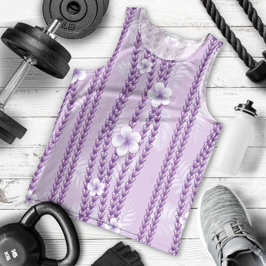 Hawaii Queen Liliuokalani Men Tank Top Lavender Lei Pua Kalaunu LT05 - Polynesian Pride