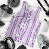 Hawaii Queen Liliuokalani Men Tank Top Lavender Lei Pua Kalaunu LT05 - Polynesian Pride