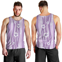 Hawaii Queen Liliuokalani Men Tank Top Lavender Lei Pua Kalaunu LT05 - Polynesian Pride