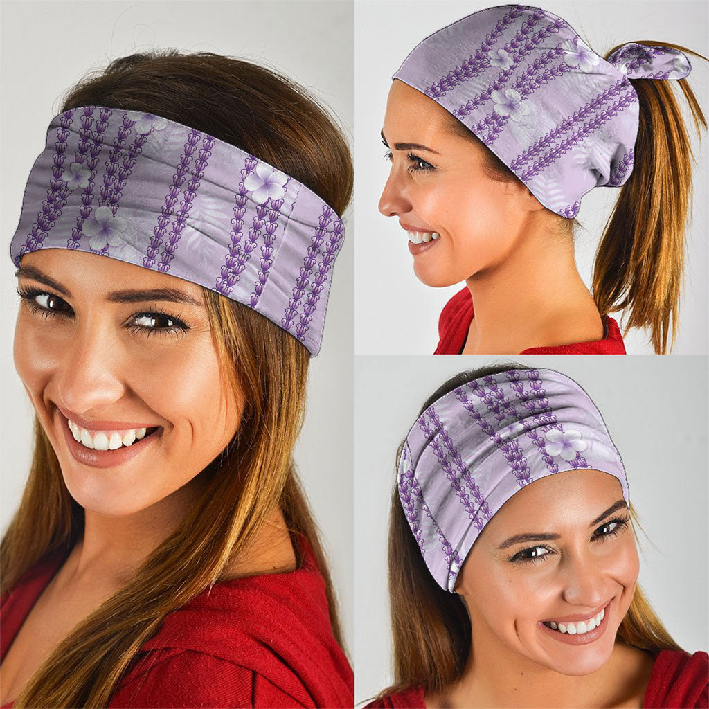 Hawaii Queen Liliuokalani Neck Gaiter Lavender Lei Pua Kalaunu LT05 - Polynesian Pride
