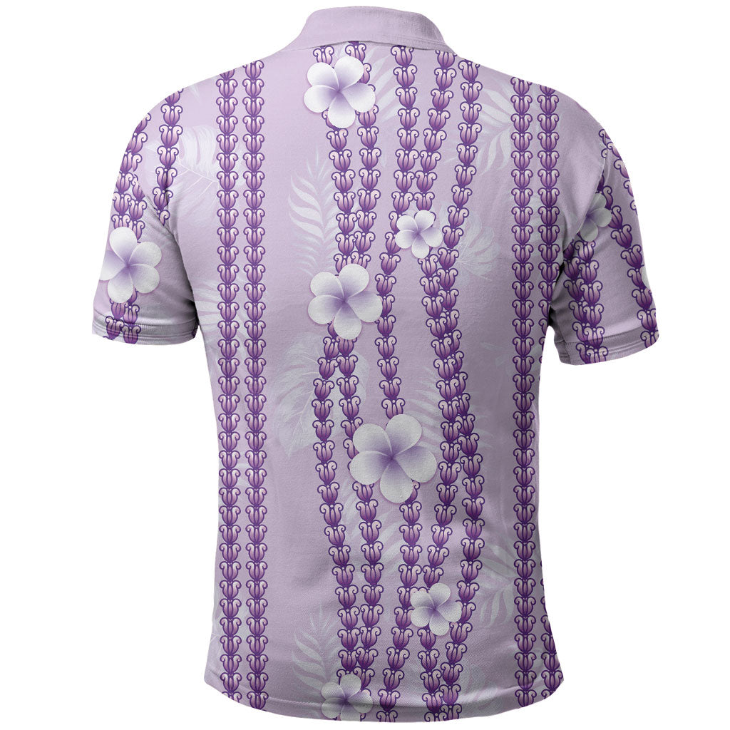 Hawaii Queen Liliuokalani Polo Shirt Lavender Lei Pua Kalaunu LT05 - Polynesian Pride