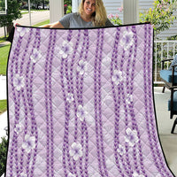 Hawaii Queen Liliuokalani Quilt Lavender Lei Pua Kalaunu LT05 Lavender - Polynesian Pride