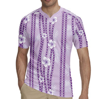 Hawaii Queen Liliuokalani Rugby Jersey Lavender Lei Pua Kalaunu LT05 - Polynesian Pride
