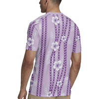 Hawaii Queen Liliuokalani Rugby Jersey Lavender Lei Pua Kalaunu LT05 - Polynesian Pride