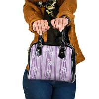Hawaii Queen Liliuokalani Shoulder Handbag Lavender Lei Pua Kalaunu LT05 One Size Lavender - Polynesian Pride
