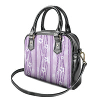 Hawaii Queen Liliuokalani Shoulder Handbag Lavender Lei Pua Kalaunu LT05 - Polynesian Pride