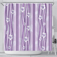 Hawaii Queen Liliuokalani Shower Curtain Lavender Lei Pua Kalaunu LT05 - Polynesian Pride