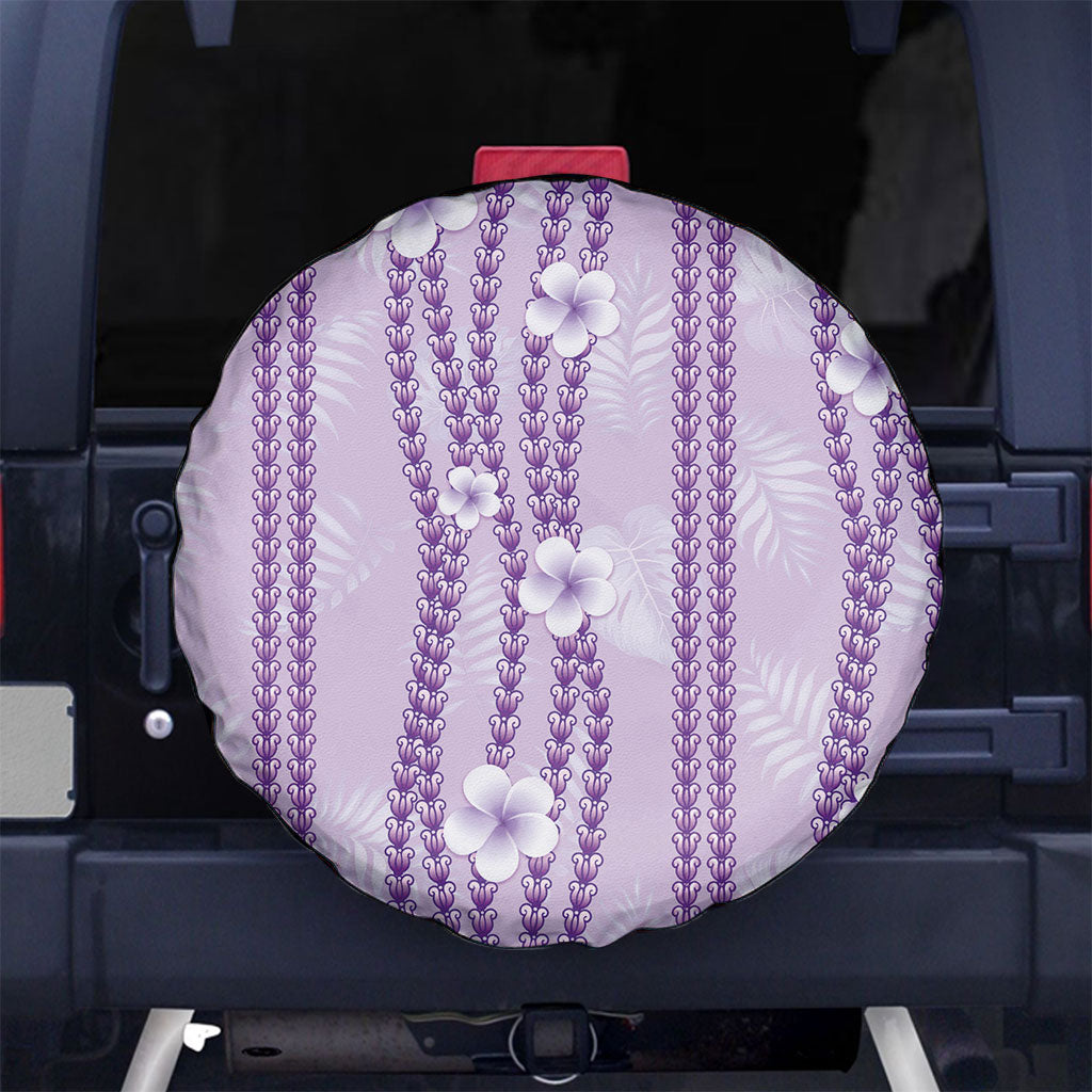 Hawaii Queen Liliuokalani Spare Tire Cover Lavender Lei Pua Kalaunu LT05 No hole Lavender - Polynesian Pride