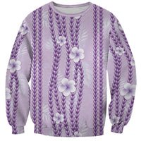 Hawaii Queen Liliuokalani Sweatshirt Lavender Lei Pua Kalaunu LT05 Unisex Lavender - Polynesian Pride