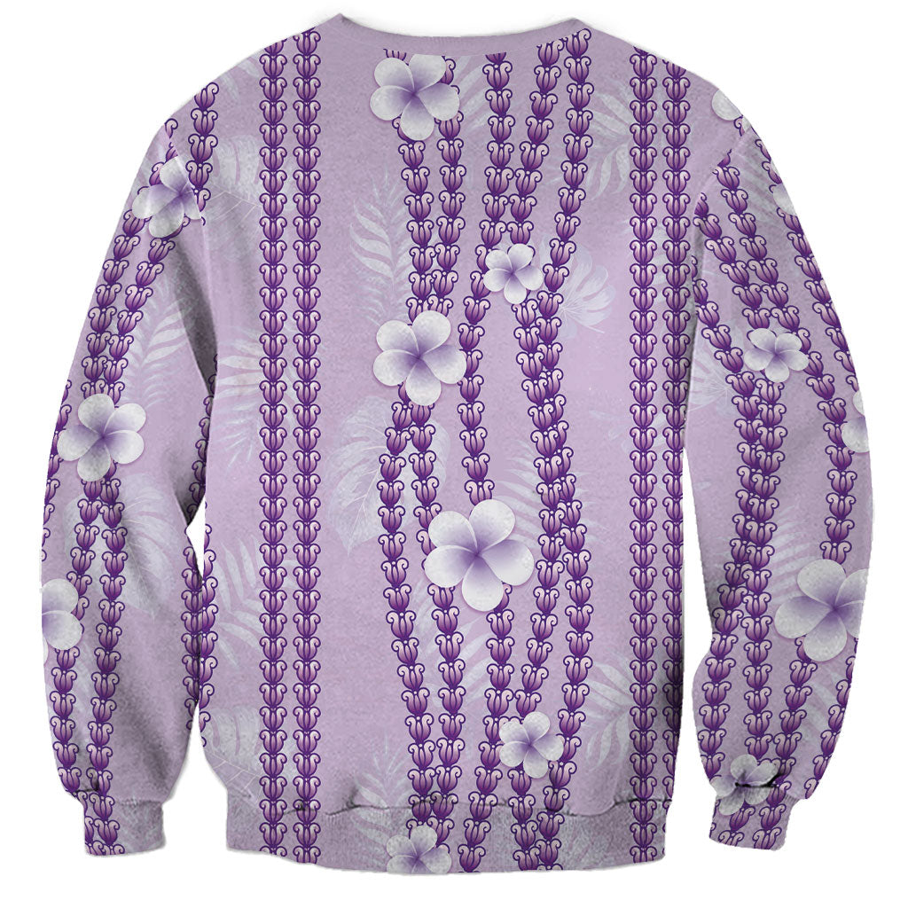 Hawaii Queen Liliuokalani Sweatshirt Lavender Lei Pua Kalaunu LT05 - Polynesian Pride