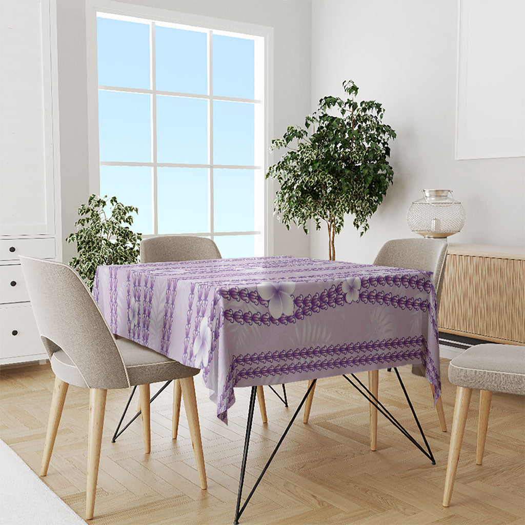 Hawaii Queen Liliuokalani Tablecloth Lavender Lei Pua Kalaunu LT05 - Polynesian Pride