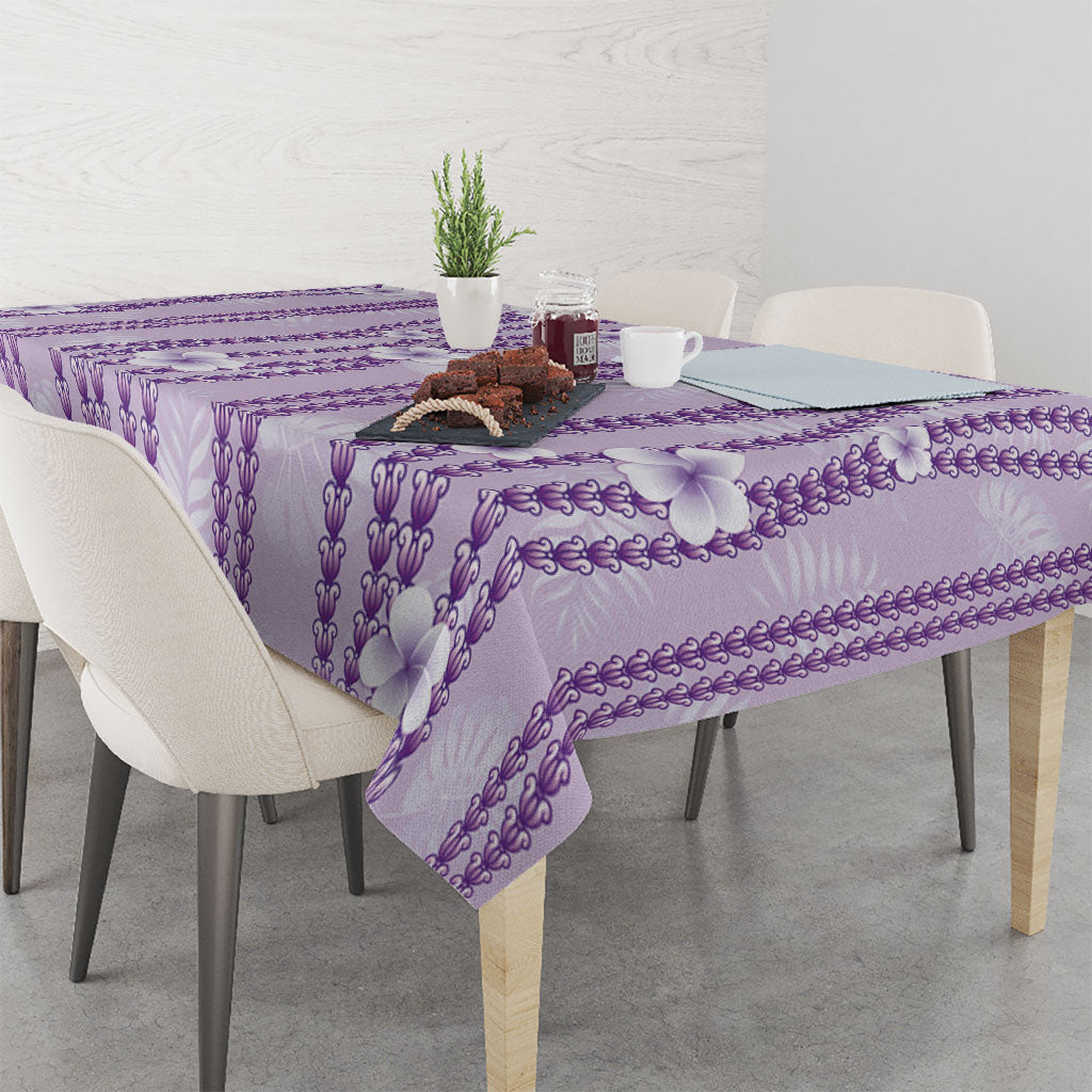 Hawaii Queen Liliuokalani Tablecloth Lavender Lei Pua Kalaunu LT05 - Polynesian Pride