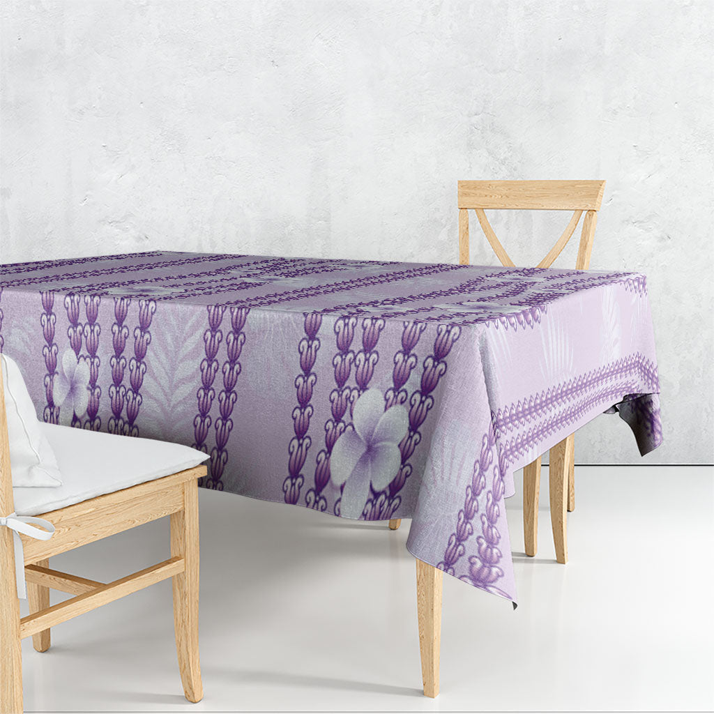 Hawaii Queen Liliuokalani Tablecloth Lavender Lei Pua Kalaunu LT05 - Polynesian Pride