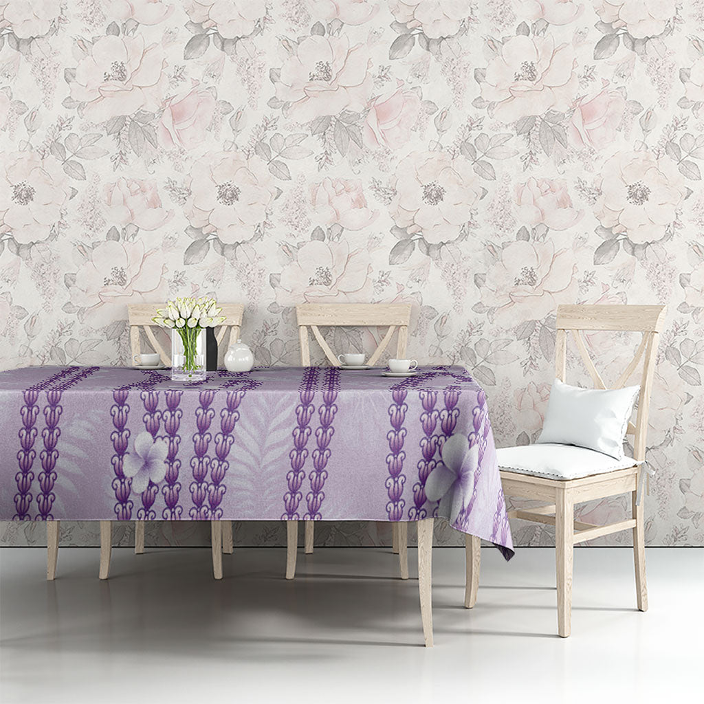 Hawaii Queen Liliuokalani Tablecloth Lavender Lei Pua Kalaunu LT05 - Polynesian Pride