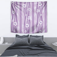 Hawaii Queen Liliuokalani Tapestry Lavender Lei Pua Kalaunu LT05 - Polynesian Pride
