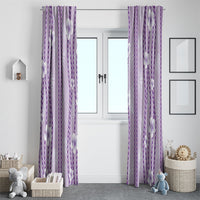 Hawaii Queen Liliuokalani Window Curtain Lavender Lei Pua Kalaunu LT05 - Polynesian Pride