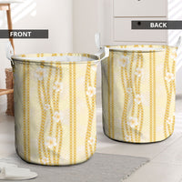 Hawaii Queen Liliuokalani Laundry Basket Gold Lei Pua Kalaunu LT05 - Polynesian Pride