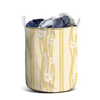 Hawaii Queen Liliuokalani Laundry Basket Gold Lei Pua Kalaunu LT05 - Polynesian Pride