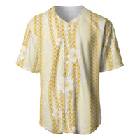 Hawaii Queen Liliuokalani Baseball Jersey Gold Lei Pua Kalaunu LT05 Gold - Polynesian Pride