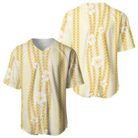 Hawaii Queen Liliuokalani Baseball Jersey Gold Lei Pua Kalaunu LT05 - Polynesian Pride